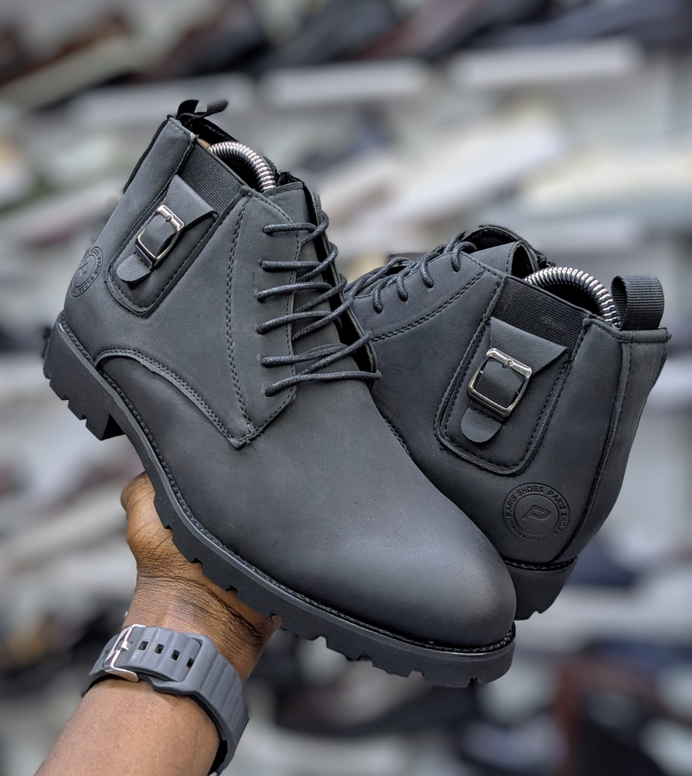 official leather boots mens
