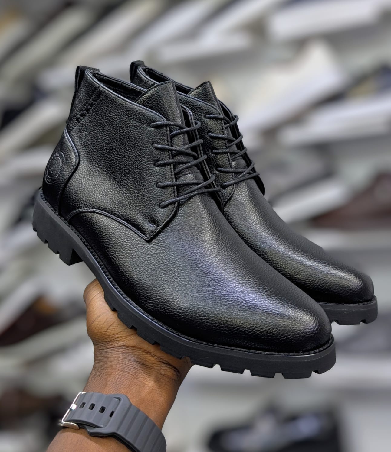 mens leather boots