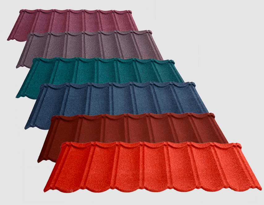 Stone coated roofing sheets, decra roofing tiles, per metre